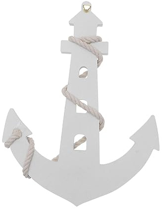 TOPPERFUN Decoración De Ancla Colgante Adorno Mediterráneo Diseño De Tablero De Densidad