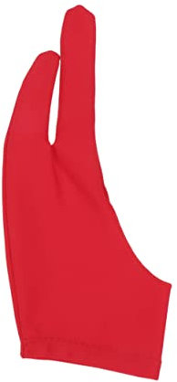 Beaupretty 2pcs Artist Two Finger Glove Drawing Glove for Sketch Material Fingerless Work Curved Design for Art Class