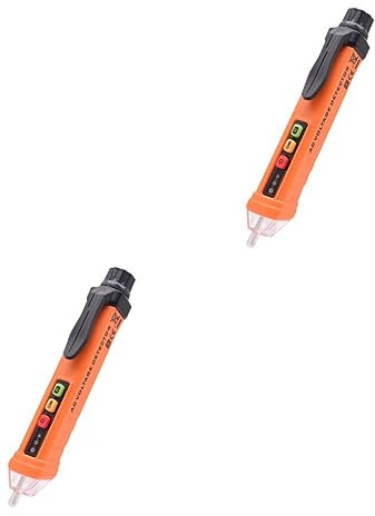 Gadpiparty 2stücke Multifunktionaler Nicht Kontaktierbarer Spannungsprüfer Geräuschloser Teststift Mit Einstellbarer Empfindlichkeit Und -beleuchtung Für Elektriker Und
