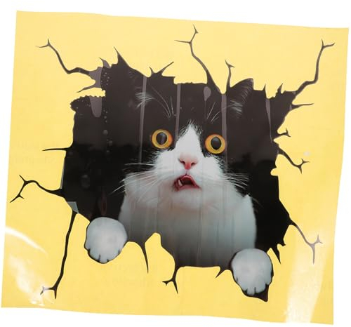 Gatuida Car Sticker Katzenmotiv Langlebiger Autoaufkleber Für Fenster Und Karosserie Einfache Anwendung Vielseitig Verwendbar Verschiedenen Oberflächen Für Kreative Gestaltung