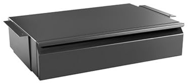Unterbau Büroschublade Schreibtisch Massiv und Hochwertig Organizer Unterbauschublade Schublade Hängeschublade Weiß Schwarz (Schwarz)