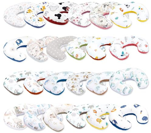 Totsy Baby Coussin Allaitement et Grossesse 130 cm- Coussins d'allaitement Bebe et Oreiller de maternité pour Femme Enceinte Minky Petit oreillers Maternite Oeko-Tex Variante ALÉATOIRE