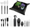 Herramientas jardineria Kit Bonsai Herramientas Bonsai de 16 Piezas Incluye tapete de trasplante Plegable 68x68cm Adecuado para el Cuidado de Plantas de Interior y Exterior