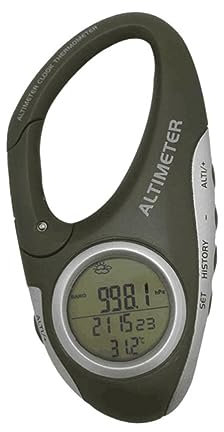Supvox Handbarometer Mit Karabiner Tragbarer Höhenmesser Für Bergsteiger Kompakt Und Leicht Wetterbedingungen Vorhersehbar