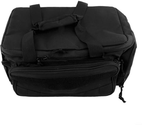 Elektriker Werkzeugtasche mit Gummibandhaltern, entworfen für schnellen Zugriff auf Handwerkzeuge und Gadgets (schwarz)