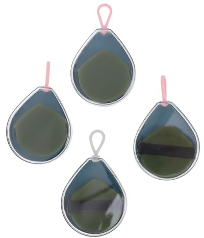 NIYANGLE 4piezas Maquillaje Esponjas Suaves Lavables Para Polvos Sueltos y Base