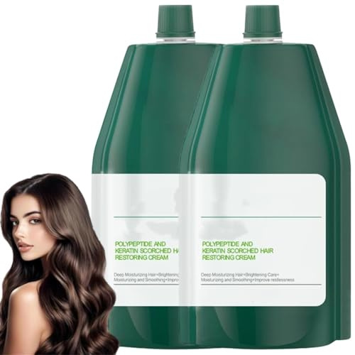 Balsamo idratante riparatore alla cheratina polipeptidica, crema riparatrice per capelli danneggiati, per tutti i tipi di capelli