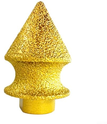 ZWEquipint Meule conique diamantée M10 filetage chanfreiné fraises pour meuleuse d'angle, pierre, carrelage, verre, porcelaine, polissage du visage (38 mm)