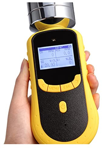 YQVEOT Gas Detector, Portable universal 4 in 1 CO EX H2S O2 Multi Gas Detector