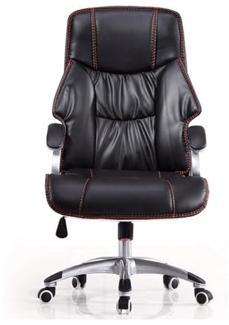 HTERWQEA Luxury PU Leather Executive Office Chair High Back Swivel Computer Gaming Desk Chair Comfortable Adjustable Seat for Study Room Home Office Use
