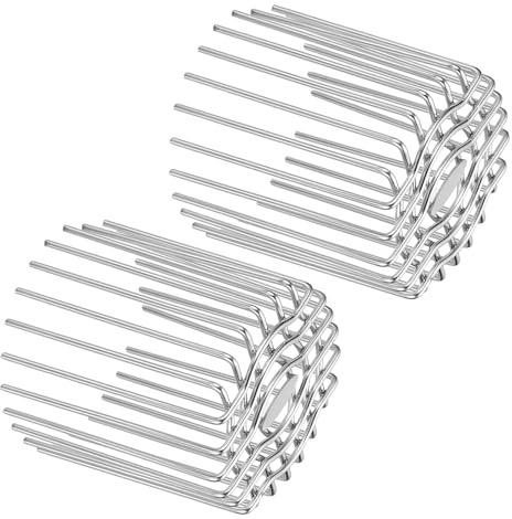 PATIKIL 95 mm (3.7) OD Gutter Guard Filter, 2Pcs PVC Termination Cap Mesh Screen Roof Vent Cover Stainless Steel Exhaust Pipe Cover Downspout Guard Filter Strainer