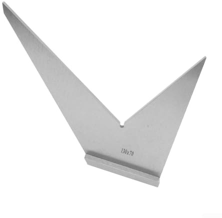 Goniometro angolare multi-angolo DIN 875, in acciaio al carbonio, con base stabile, per lavorazione del legno e officina (130 x 70 mm)