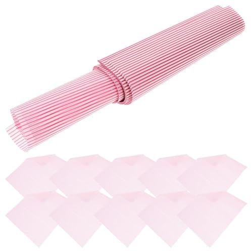 VICASKY 100 Feuilles de Papier Sulfurisé Anti-graisse pour Cuisson et Emballage Alimentaire, 33x30 Cm, Impression Rayures Rouges, Sandwichs, Frites, Wraps et Snacks, Lot 2 X 50 Pièces