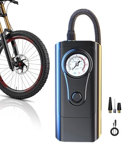 Gonfiatore per pneumatici portatile | Piccola pompa per bicicletta Pompa di gonfiaggio elettrica universale,Compressore d'aria portatile per gonfiatore pneumatici di moltiplicazione della pompa ad