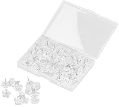 KUIDAMOS 100 St Genomskinliga Blomkorsagenålar med Spetsiga Spetsar för Blomsterarrangemang och Brudbuketter Plastmaterial