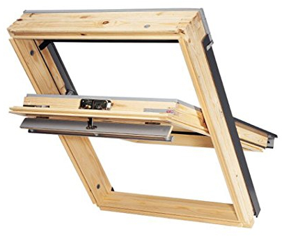 Orginal VELUX DACHFENSTER SCHWINGFENSTER aus Holz GZL 1051 - SK06 (114x118cm)