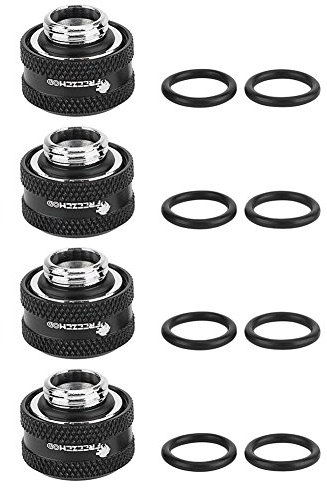 Zunate Compressione per Il Raffreddamento dell'Acqua del Computer, Raccordo per Tubo Rigido Acrilico con Diametro Esterno di 14 mm(A)