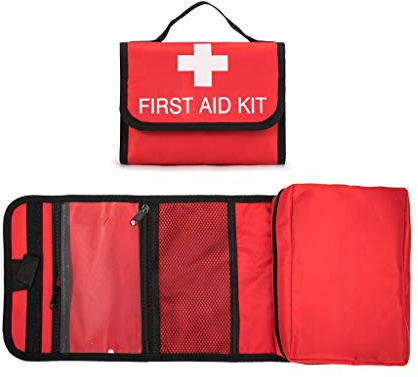 Jipemtra Sac de premiers secours vide rouge sac de premiers secours sac de voyage sac de sauvetage sac de survie sac de survie sac de médecine sac pour voiture, maison, bureau, sport extérieur, Rouge