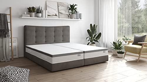 Traumnacht Komfort 7-Zonen Memoryschaum-Matratze mit Visco-Schaum Auflage, Öko-Tex zertifiziert, Härtegrad 2 (H2), 80 x 200 cm, entwickelt in Deutschland
