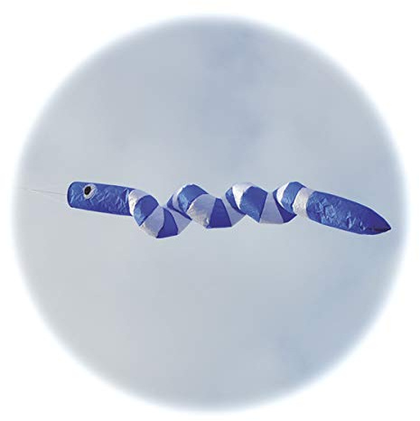 Snake Spinner - Windsock - Royal Blue and White