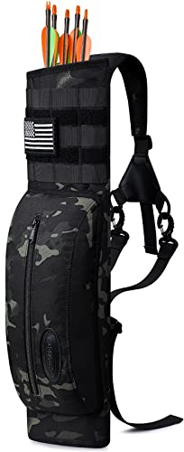 G4Free Bogenschießen Köcher Pfeilköcher Pfeilhalter mit großer Aufbewahrungstasche für Jagdziele Praxis Schießen