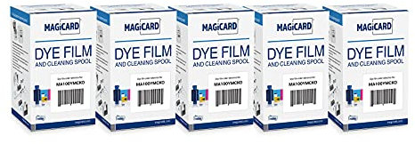 Magicard MA100YMCKO Farbband x 5 YMCKO - 100 Drucke mit Bodno Software Demo