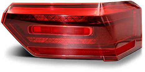 Finest Folia Rückleuchten Folie Set Aufkleber Tönungsfolie Heckleuchten passgenau zugeschnitten für Rückleuchte selbstklebend Kfz Auto Zubehör C077 (Red)