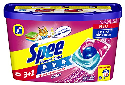 Spee Power Caps Color 3+1, 18 Waschladungen, 234 g