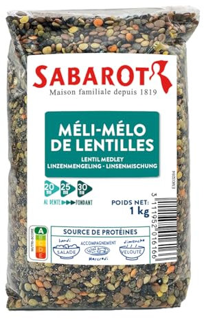 Méli-mélo de lentilles - Sachet 1kg - Sabarot