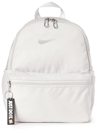 NIKE Older Girls Mini Brasillia Just Do It Backpack, gris