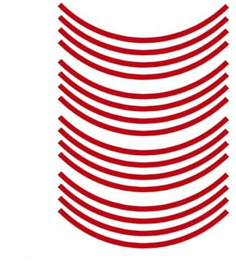 WingOt 12 15 17 18 Reflektierende Streifen Aufkleber Für Fahrrad Motorrad Rad Dekor Aufkleber Und Abziehbilder 17/18 Zoll Reflektierende Felgenband (Color : 2, Size : 15Inches)