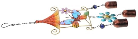 Alipis Campanello Eolico Robusto - Campanello Decorativo A Forma Di Farfalla Decorazione Da Giardino Per Casa Patio Cortile Con Suono Nitido Confezione in Scatola Bianca