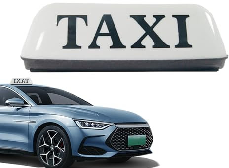 Taxi-Licht – Taxi-Lichtschild für Auto, Taxi-Schild, Auto-Taxi-Lichtdekoration – Taxi-Leuchtdachlampe, Retro-Taxi-Dachschild, Taxi-Dachoberlicht, Taxi-Lichtschild für Auto, Taxi-Lichtschild für Auto –