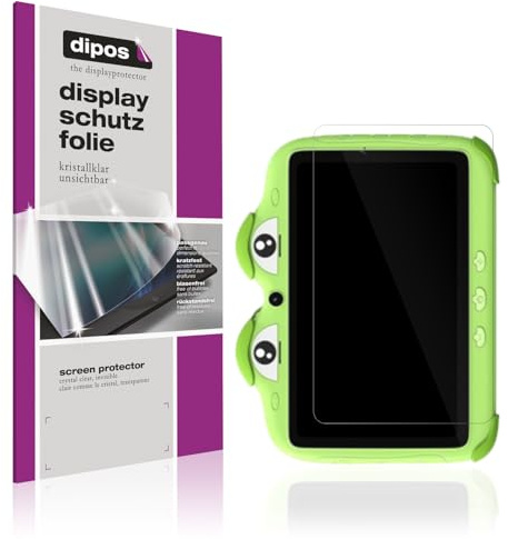 dipos I 2x Schutzfolie klar kompatibel mit Ascrecem Kinder Tablet 7 Zoll Folie Displayschutzfolie