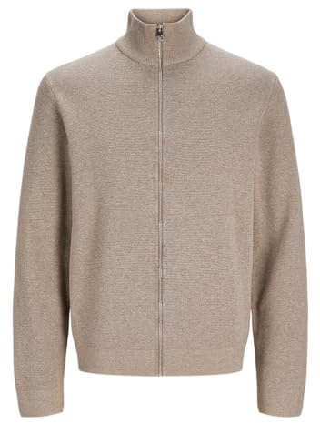 JACK & JONES kofta för män, Greige, XL