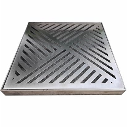 Rejilla Desague Jardin Sistema de Drenaje de Acero Inoxidable con Malla de Filtro, Rejilla de Drenaje Cuadrada, Rejilla de Drenaje para Sumidero, Rejillas de Drenaje para Patio, Jardín, Baño y Exterio