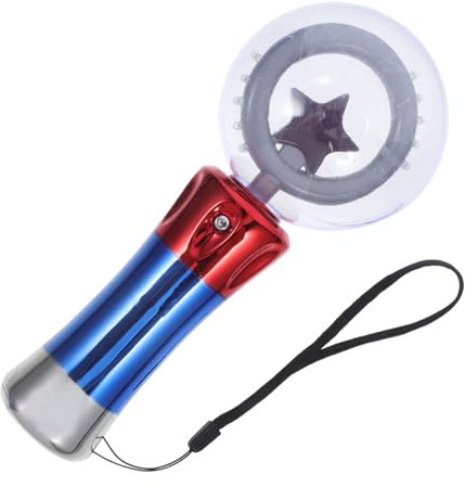 ERINGOGO Blinkender Leuchtstab Mit Led Sternen Und Sensor Für Kinderfeste Und Outdoor Aktivitäten