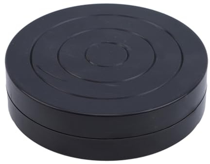 Drehbare Töpferscheibe,Drehscheibe Glasuren Dekora 10 cm praktischer doppelseitiger Kunststoff-Drehteller, Mehrzweck-Keramik-Ton-Skulptur-Werkzeuge, 360-Grad-Drehung, flexible Keramik-Werkzeuge
