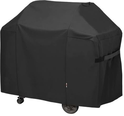 Cubierta De La Parrilla - Protector De Barbacoa Impermeable De 145 Cm, Escudo Al Aire Libre De Servicio Pesado, Tela De Oxford Resistente A Los Rayos UV, Protección Resistente A La Intemperie A Prueba