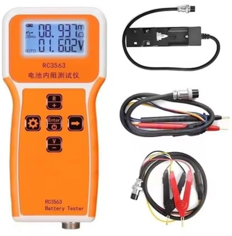 RC3563 Batteriespannungs-Innenwiderstandstester Hochpräziser Trithium-Lithium-Eisenphosphat-18650-Batterietester Ohmmeter(RC3563-A set of)