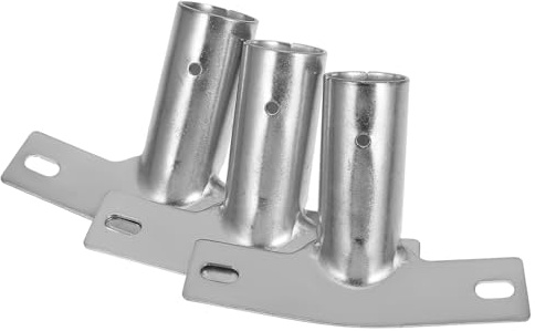 VILLCASE 3pcs Broom Handle Holder Set Metal Pole Adapter and Broom Head Bracket Household Cleaning Tool Accessories Suitable for Floor Mopping and Home Cleaning
