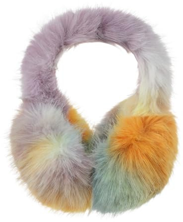 TINAYAUE Ear Muffs for Women Girls Cute Winter Warm Fluffy Faux Fur Earmuffs Foldable Furry Ear Warmers Covers Cold Weather Outdoor Sports Windproof Cycling Skiing