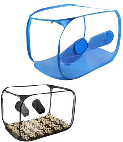 URPIZY Boîte à air portable en PVC pliable avec double ouverture, transparente pour l'observation de la croissance, convient pour les pleurotes, Shiitake et Enoki, 35