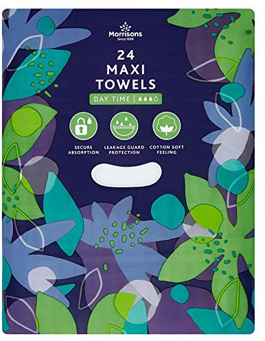 Morrisons 24 Maxi Towels Daytime Comfort