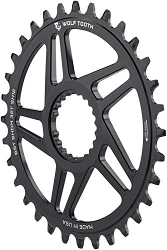 Wolf Tooth Kettenblätter für Shimano 12-Gang-Antriebe Mountainbike (32 Zähne, Drop Stop ST, Shimano Direct Mount, Boost, MTB)