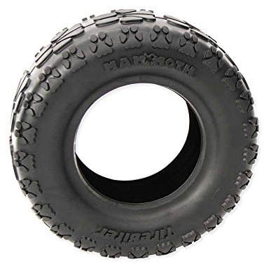 Mammoth TireBiterII - Giocattoli per cani in gomma naturale per masticatori estremi - Giocattoli per cani per un gioco interattivo extra lungo - Giocattoli da masticare aggressivi per cani di taglia