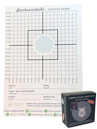 AMR Thermo Vision Target Pads inkl. Anschussscheiben - Wärme-Klebepads zum Kalibrieren und Einstellen von Wärmebildgeräten, Wärmbildkameras, Vorsatzgeräten