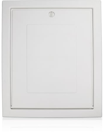 Manthorpe GL250-03 Insulated Loft Access Door 0.85m x 0.68m – White Drop Down Hatch with Airtight & Draught Seal, Part L Compliant, Fits Joist Opening 0.72m x 0.56m