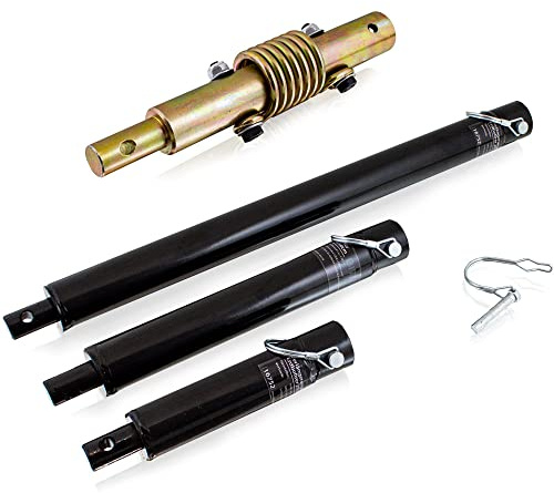 BITUXX Set Schockabsorber Rückschlagdämpfer und Bohrgestängeverlängerung Verlängerungsstück 20/30 / 50 cm für Erdlochbohrer Pfahlbohrer