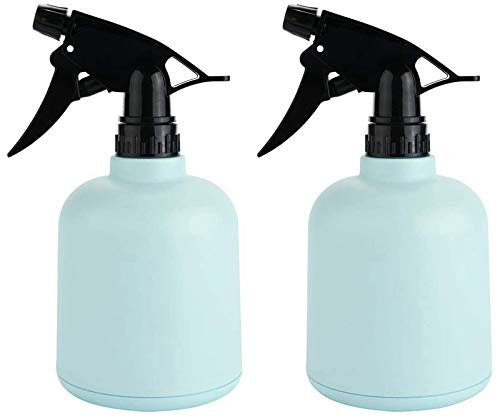 600 ml Sprayflaska växter set 2, justerbar spridare, blomspruta, plast, fin vattenflaska, liten (blå)
